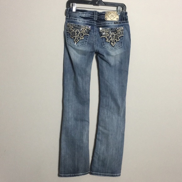 Miss Me Mid-Rise Boot Cut Jeans 27x34 - Picture 1 of 8